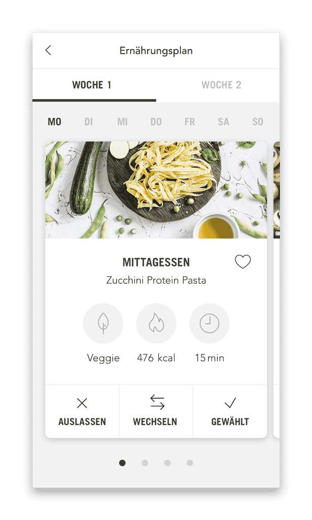 Food DOCTORS Ernährungsplan Plan mit Mahlzeiten (Smartphone Ansicht Beispiel Tag) Food DOCTORS Ernährungsplan Plan mit Mahlzeiten (Smartphone Ansicht Beispiel Tag)
